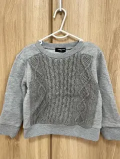 COMME CA ISM グレー セーター 110A