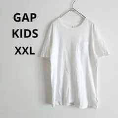ギャップキッズ▶半袖Tシャツ 白 クルーネック ポケット XXL 綿100%のサムネイル