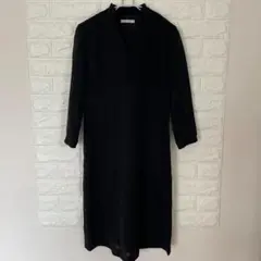 SPICK and SPAN ブラックボタン付きワンピース 膝丈 サイズF 美品