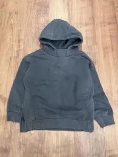◎96 Zara Kids グレー フード付きパーカー 116cm