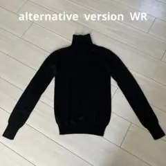 オルタナティブバージョンダブルアール　WR ニット　長袖　黒　ブラック　F