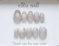 ネイルチップ ワンホン 韓国風 お花 フラワー マグネット シンプル