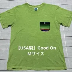 【USA製】Good On ネイティブ柄 ポケット Tシャツ グリーンのサムネイル