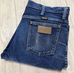【雰囲気抜群】90s Wranglerヒゲ落ちデニムパンツ メキシコ製W34