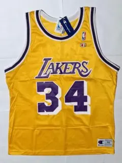 奇跡のデッドストック タグ付き LAKERS シャキールオニール