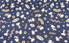 スヌーピー デニム風