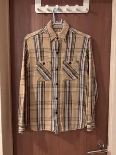 SUGAR CANE シュガーケーン　ネルシャツ　茶　東洋エンタープライズのサムネイル