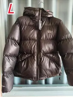 Stüssy ブラック/ピンク ラベル付き ダウンジャケット 刺繍 L 4 Stüssy ブラック/ピンク ラベル付き ダウンジャケット 刺繍 L 4 - メルカリ