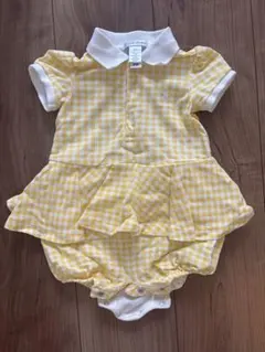 Ralph Lauren ベビー ロンパース 70cm イエロー ギンガムのサムネイル