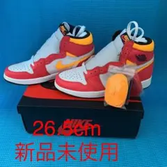 新品　ナイキ エア ジョーダン 1 レトロ ハイ ライト フュージョンレッド