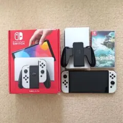 ☆新品同様30分動作確認のみ☆ switch 有機EL ホワイト おまけ3点付 ★新品同様30分動作確認のみ★ switch 有機ELホワイトおまけ3点付