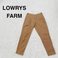 ローリーズファーム　タック　ベージュ カジュアルパンツ 【M】　綿100%