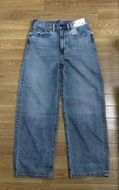 新品未使用　GU ジーユー バギージーンズ(丈標準72.0cm)63Blue28のサムネイル