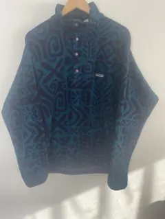 希少柄　Patagonia スナップT 総柄フリース シンチラ