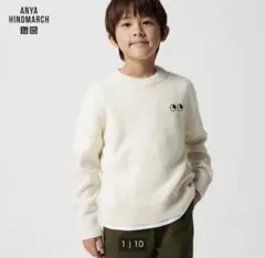 【新品】ユニクロ×アニヤハインドマーチ　プレミアムラムクルーネックセーター