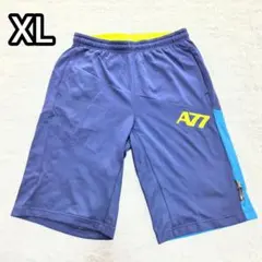 アシックスasics A77 XL ネイビー　ハーフパンツ　短パン　ランニング