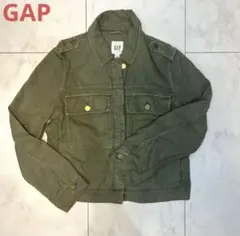 GAP XS ミリタリージャケット　カーキ ショート丈　アウター　カジュアル