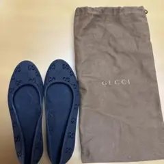 GUCCI グッチ ラバーシューズ GG柄 39 ブルー 【袋＆箱付き】 - メルカリ