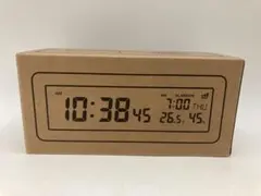 無印良品 デジタル電波時計 (大音量アラーム機能付) ブラック