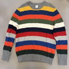 GAP マルチカラー ストライプ ニットセーター M