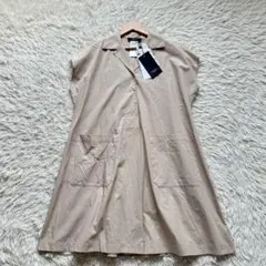 新品タグ付✨定価5万円超 MaxMara シャツワンピース　コットン　ベージュ