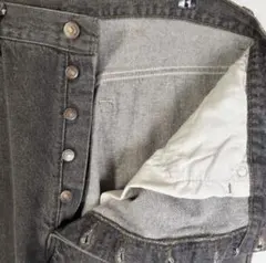 Levi's USA製 90s 先染めブラックデニム W38 L34
