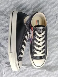 ★未使用品 LEATHER ALL STAR Ⓡ OX ブラック24,5cm