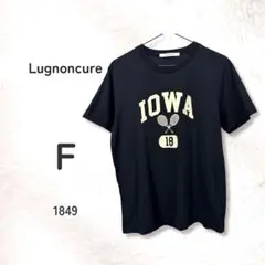 Lugnoncure ルノンキュール 綿100 IOWA ロゴ Tシャツ 黒 Fのサムネイル