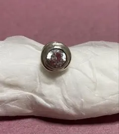 シルバー925 片耳用クリスタルピアス