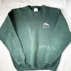 90s USA製 フィッシュ刺繍 スウェット / グリーン