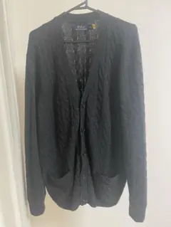 【美品】POLO RALPH LAUREN グレー カーディガンL Lサイズ
