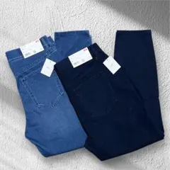 ユニクロ　ウルトラストレッチクロップドデニムレギンスパンツ　xl セット　新品