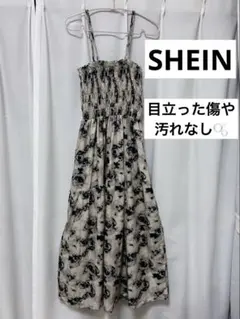 【SHEIN】花柄 キャミワンピース シャーリング[Sサイズ]