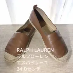 RALPH LAURENラルフ・ローレン エスパドリーユ 24.0cm キャメルのサムネイル
