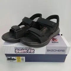 IM111 SKECHERS メンズサンダル 26.0cm 黒 BERAのサムネイル