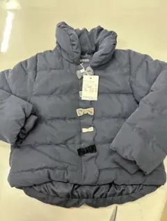 再値下げ　新品　petit mainネイビー中綿コートサイズ100