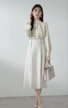 Proportion body dressing ドットパイピングスカート M
