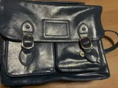 限定値下げネイビー Fintサッチェルバックのサムネイル