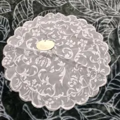 ●Grace Salon 花柄テーブルセンター グレー