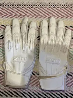 ZETT プロステ バッティンググローブ 白