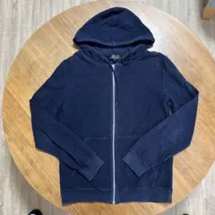 【値下げ】A.P.C. ネイビー フルジップパーカー Sのサムネイル