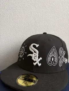 New Era 59FIFTY White Sox キャップ 刺繍モデル