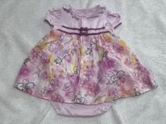 ミ*ル様 フラワープリントロンパース サイズ80のサムネイル