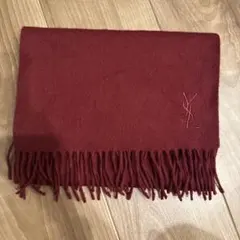 【未使用】イヴサンローラン　マフラー　大判　カサンドラ　チェック　YSL 未使用】イヴサンローラン マフラー 大判 カサンドラ チェック YSL 未