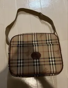 80〜90s'Burberrysチェック柄 ショルダーバッグ