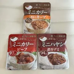 【新宿中村屋】ミニカリー＆ハヤシ 3種　3個セット　レトルトカレー詰合せ　カレー