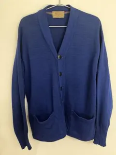 70s JC Penney ネイビー カーディガン XL グランジ ヴィンテージ 