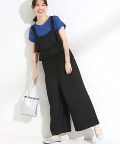 【SHOO・LA・RUE】シューラルー ティアードフリルサロペットのサムネイル