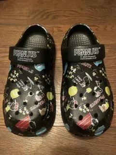 PEANUTS スヌーピー クロッグサンダル ブラック 【25.0cm】