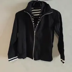 ブラック ジップアップ120新品
